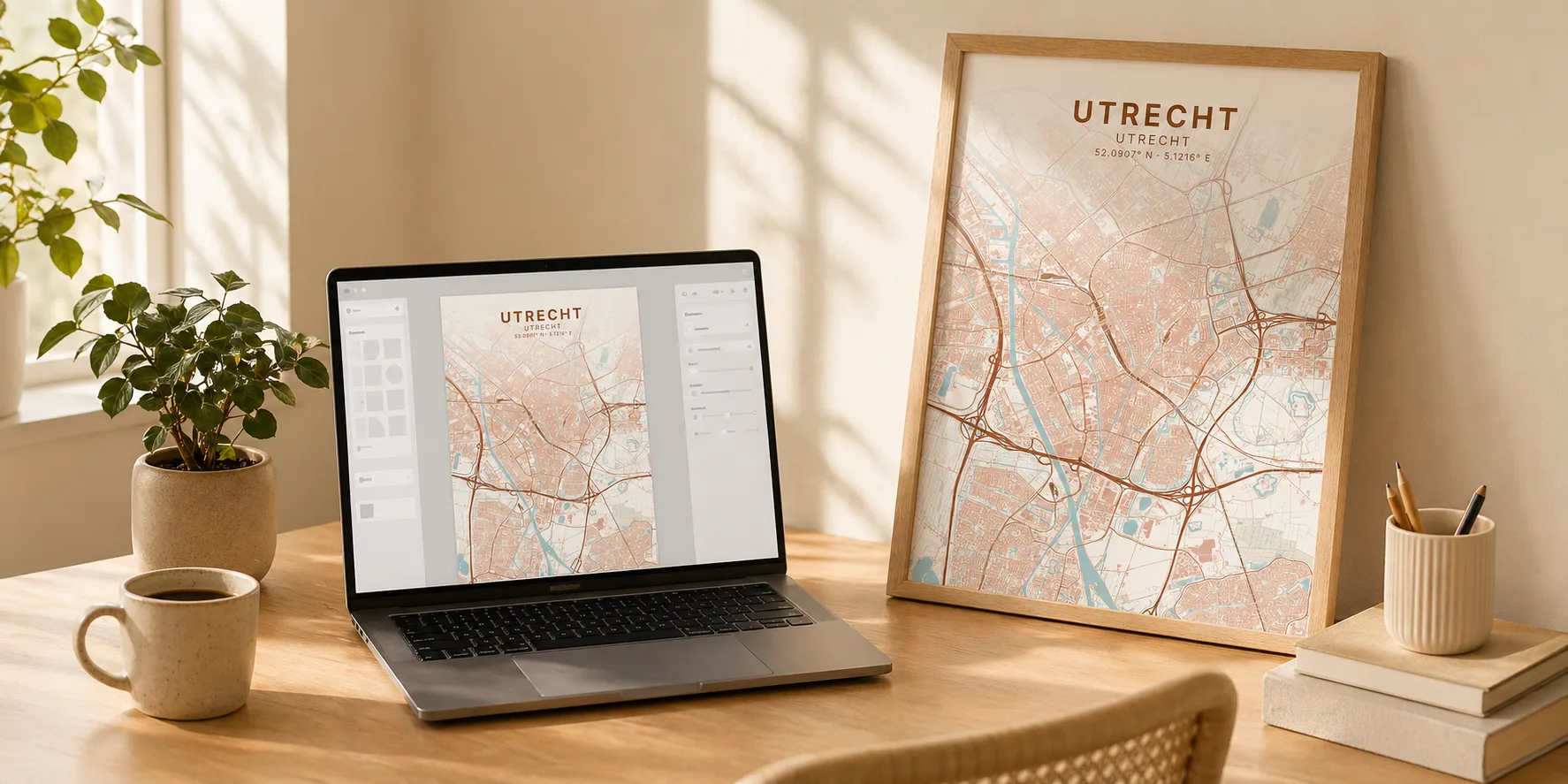 Stadsposter van Amsterdam in de Stadsprint editor